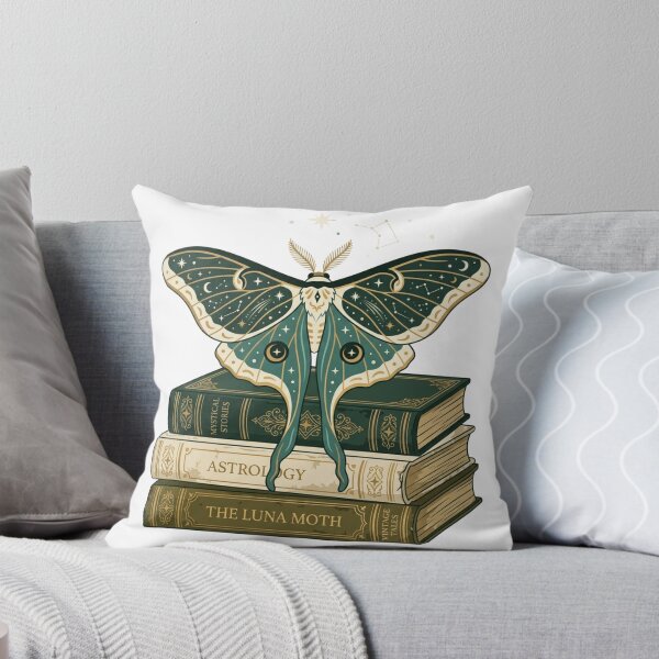 Item preview, Celestial Luna Moth Book Stack - Dark Academia Aesthetic designed and sold by Retro Mood Co.