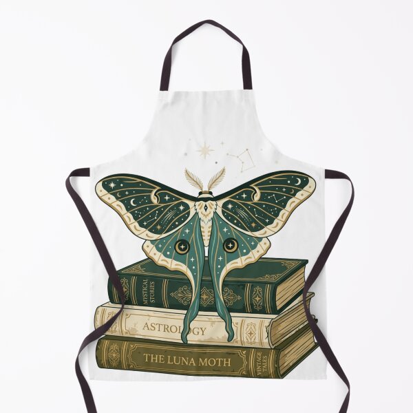Item preview, Celestial Luna Moth Book Stack - Dark Academia Aesthetic designed and sold by Retro Mood Co.