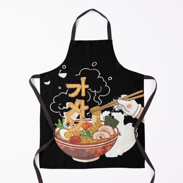 Item preview, Korean ramyeon bowl hangul noodles language food art Seoul learner gift designed and sold by language-des.