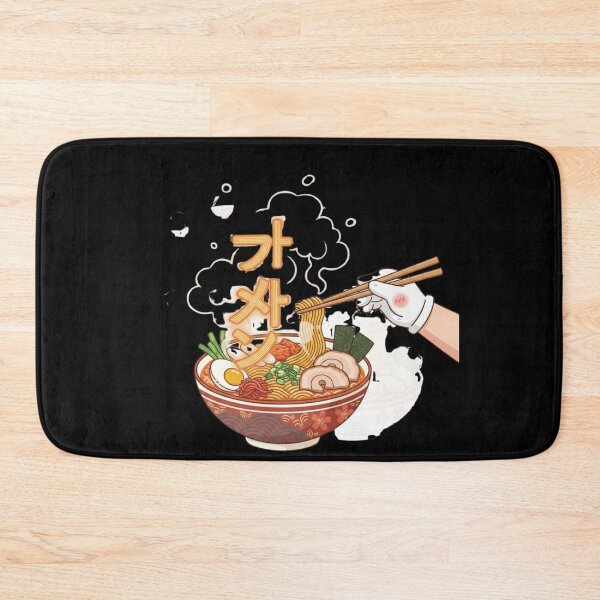 Item preview, Korean ramyeon bowl hangul noodles language food art Seoul learner gift  designed and sold by language-des.