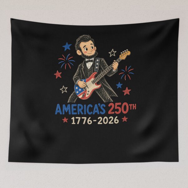 Item preview, America's 250th 1776-2026 Abraham Lincoln American Patriot History Anniversary designed and sold by RetroMini2026.