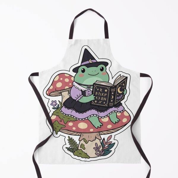 Item preview, Cute Gothic Frog Reading - Spooky Book Club Aesthetic designed and sold by Retro Mood Co.