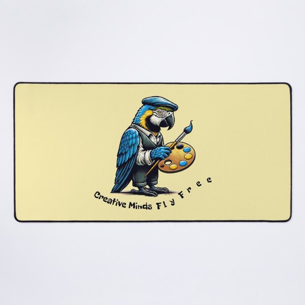 Item preview, Creative Minds Fly Free Artistic Parrot Painter Design designed and sold by Sachie's Studio.