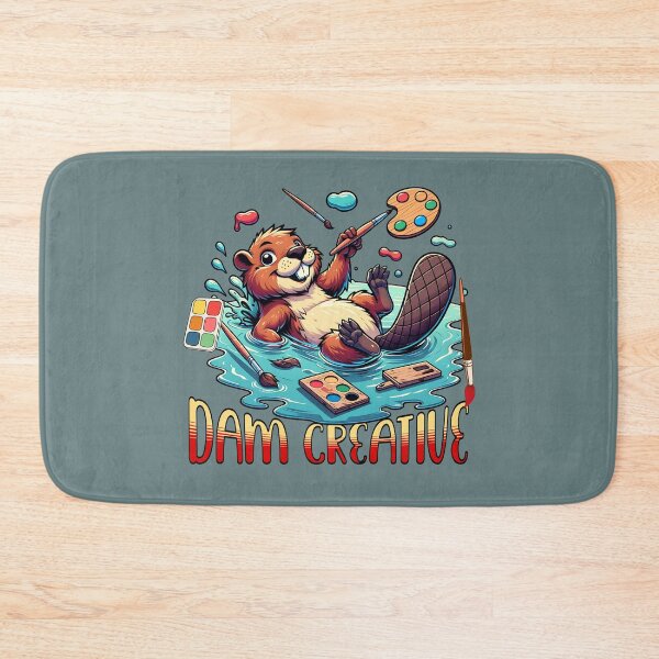 Item preview, Dam Creative Beaver Artist Funny Painter Design designed and sold by Sachie's Studio.