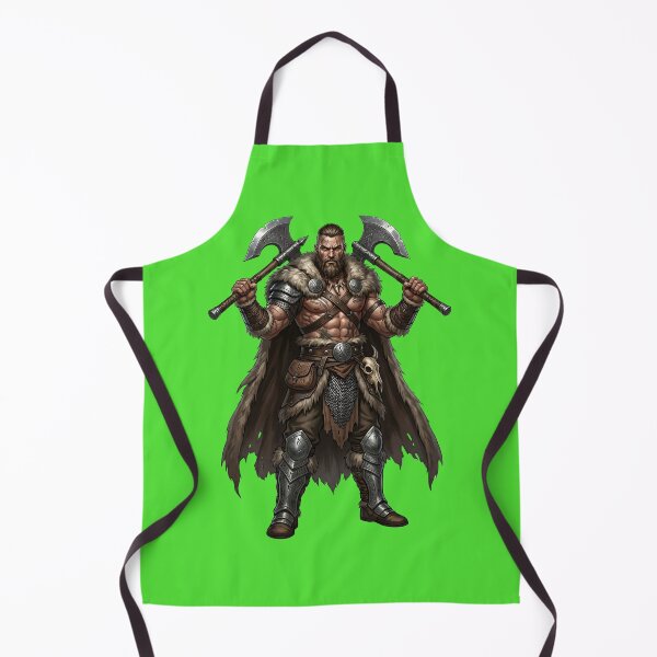 Item preview, Viking Warrior Barbarian - Dual Axe Berserker designed and sold by Utopian-Magic.