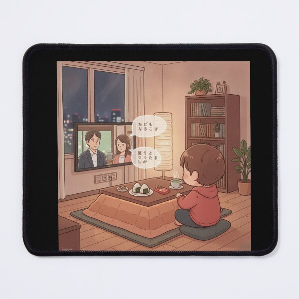 Item preview, Japanese anime marathon kotatsu chibi snacks subtitles Tokyo apartment funny gift designed and sold by language-des.