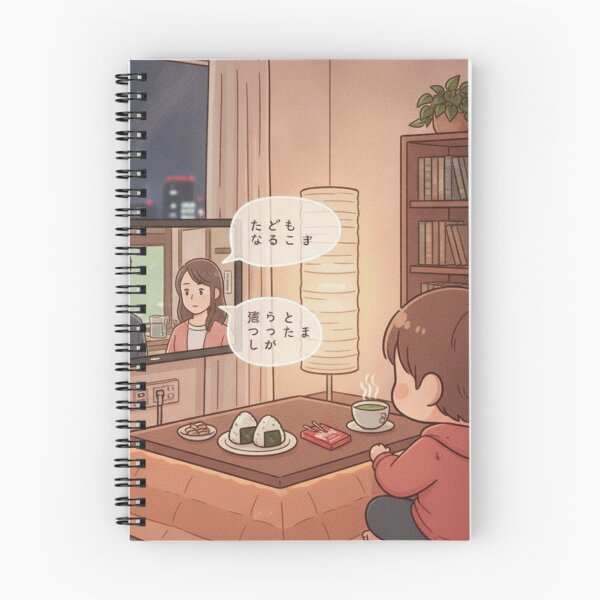 Item preview, Japanese anime marathon kotatsu chibi snacks subtitles Tokyo apartment funny gift designed and sold by language-des.