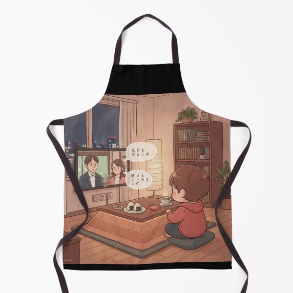 Item preview, Japanese anime marathon kotatsu chibi snacks subtitles Tokyo apartment funny gift designed and sold by language-des.