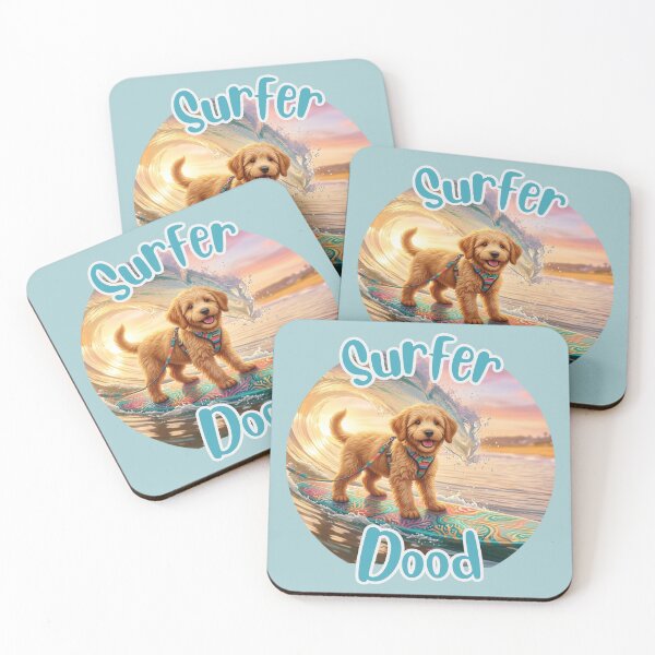 Item preview, Surfer Dood Livvy (round) designed and sold by Doodles Down South.