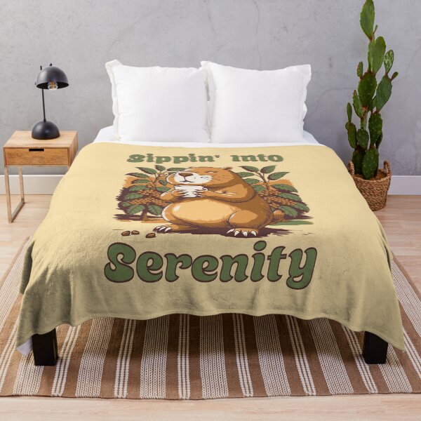 Item preview, Sippin’ Into Serenity Cute Coffee Capybara Design designed and sold by Sachie's Studio.