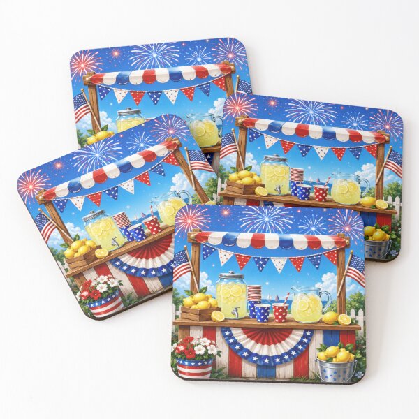 Item preview, 4th of July Summer Sticker designed and sold by jgvisualarts.