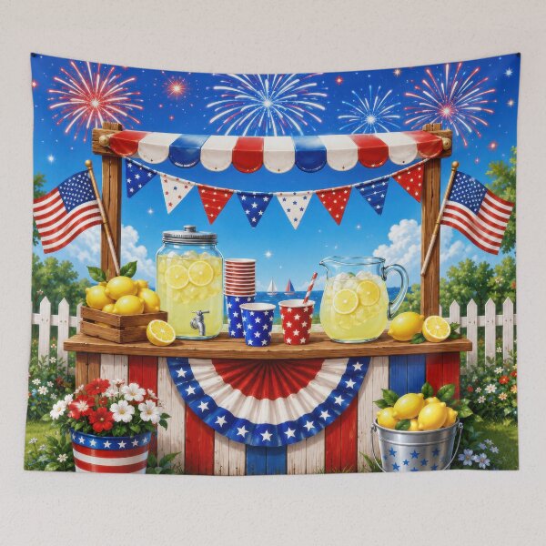 Item preview, 4th of July Summer Sticker designed and sold by jgvisualarts.