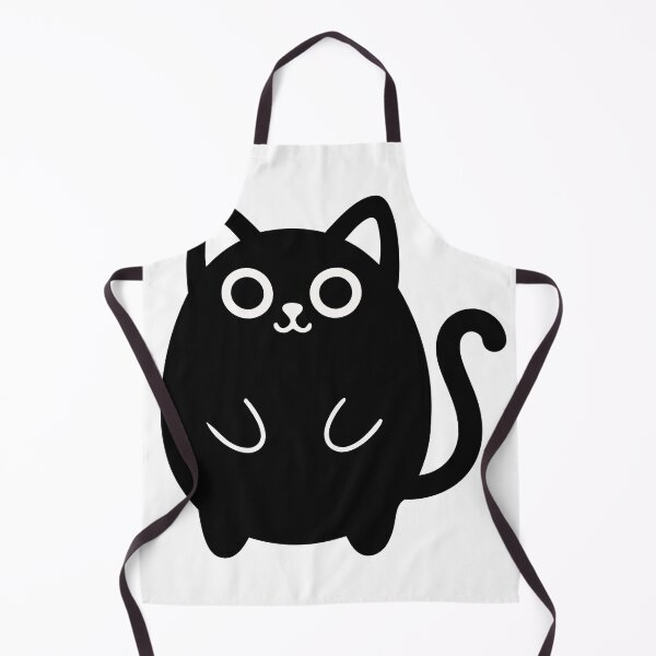 Item preview, Chubby Black Cat Kawaii Poster - Smiling Kitten Vector Art - Minimalist Pet Silhouette Graphic designed and sold by BestChoiceService.