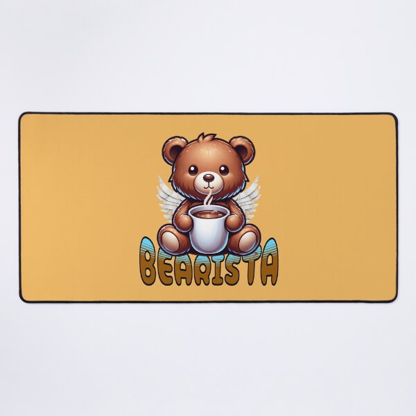 Item preview, Bearista Angel Coffee Lover Cute Bear Design designed and sold by Sachie's Studio.