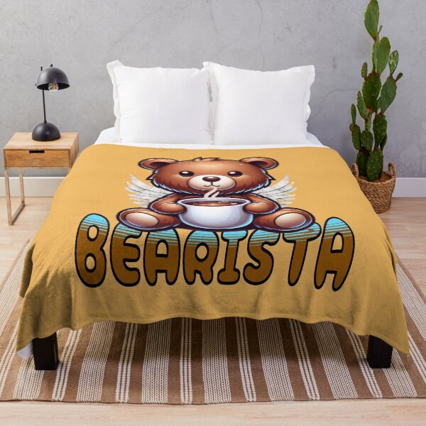 Item preview, Bearista Angel Coffee Lover Cute Bear Design designed and sold by Sachie's Studio.
