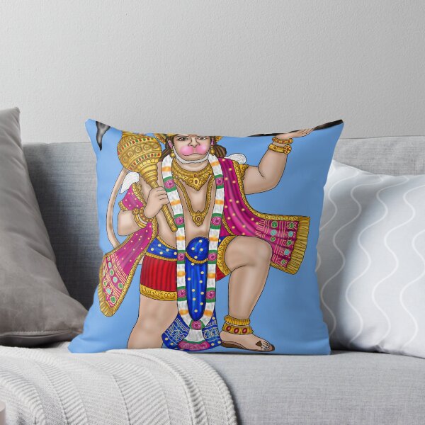 Item preview, Hanuman Carrying Mountain Artwork | Divine Hindu Digital Illustration designed and sold by Harshit_Digital_Arts.