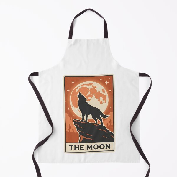 Item preview, The Moon Howling Wolf Western Tarot Card designed and sold by FunkPrint.