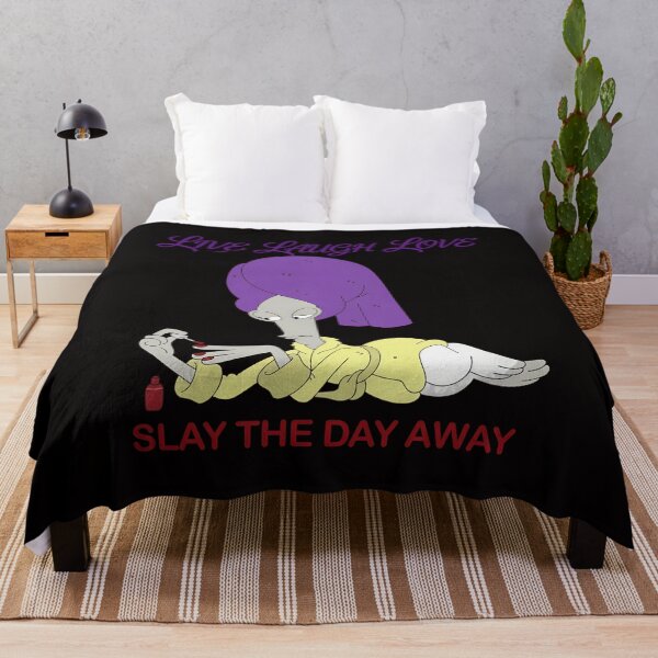 Item preview, Purple Haired Alien Lounging Fun Graphic designed and sold by EngineerFerris.