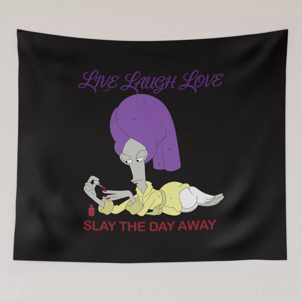 Item preview, Purple Haired Alien Lounging Fun Graphic designed and sold by EngineerFerris.
