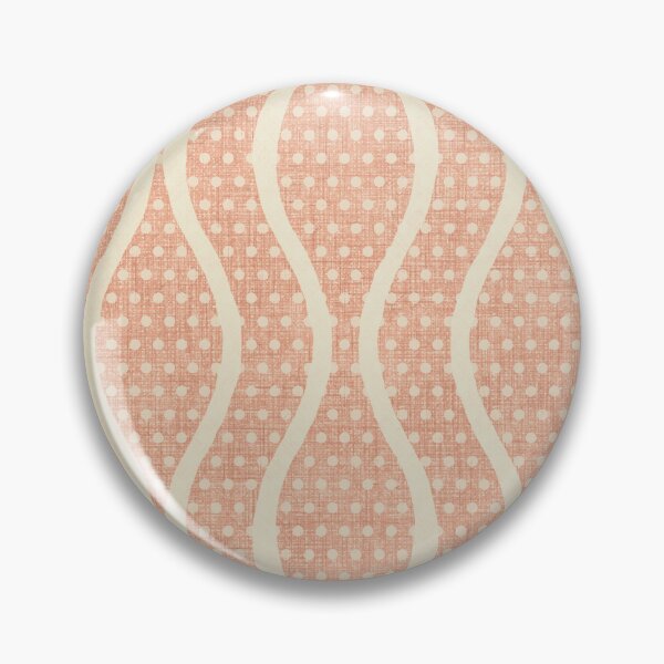 Item preview, Vintage Peach Wavy Geometric Polka Dots designed and sold by LoveAlways-AEP.