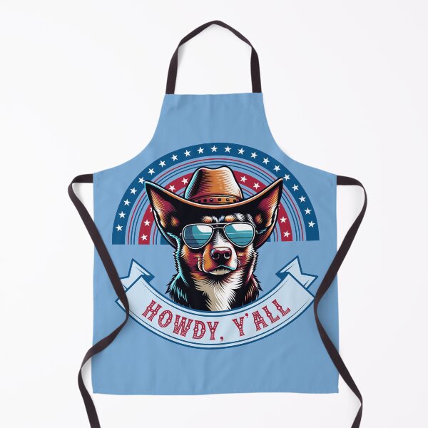 Item preview, Howdy Y’all Cowboy Dog Design | Patriotic Country Western Dog Art designed and sold by Sachie's Studio.