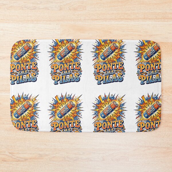 Item preview, Ponte Las Pilas Retro Battery Latino Humor Spanglish Motivation designed and sold by PictoVibe.