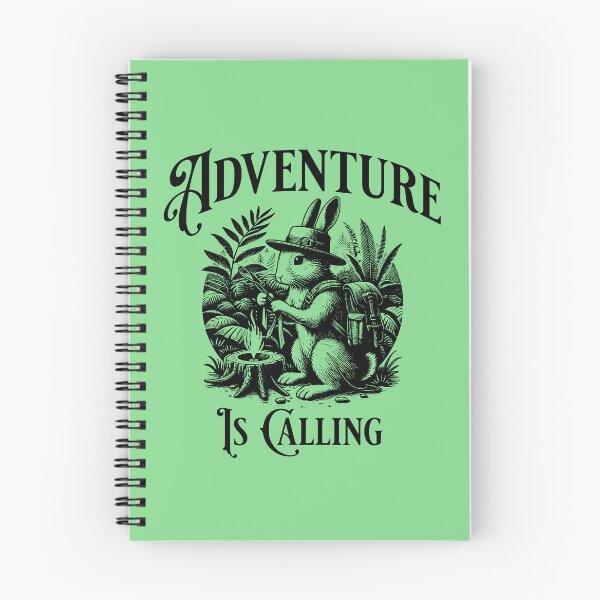 Item preview, Adventure Is Calling Bunny Camping Design | Vintage Woodland Rabbit Explorer Art designed and sold by Sachie's Studio.