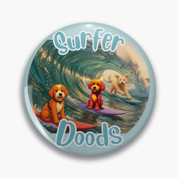 Item preview, Surfer Doods (round) designed and sold by Doodles Down South.