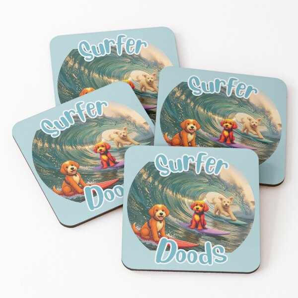 Item preview, Surfer Doods (round) designed and sold by Doodles Down South.