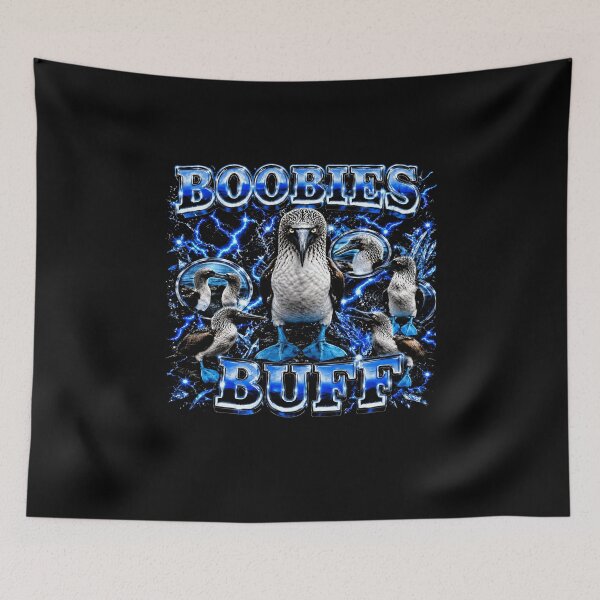 Item preview, Funny Boobies Buff Blue Footed Booby Bird Humor Art designed and sold by elderberry.