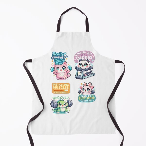 Item preview, Cute Funny Gym Animals Fitness Sticker Pack designed and sold by Digistore1221.