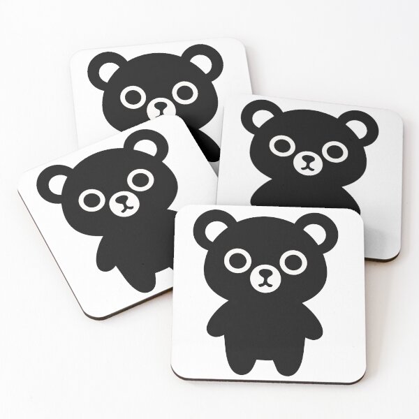 Item preview, Minimalist Teddy Bear Kawaii Poster - Cute Cub Silhouette Art - Simple Woodland Animal Icon Print designed and sold by BestChoiceService.