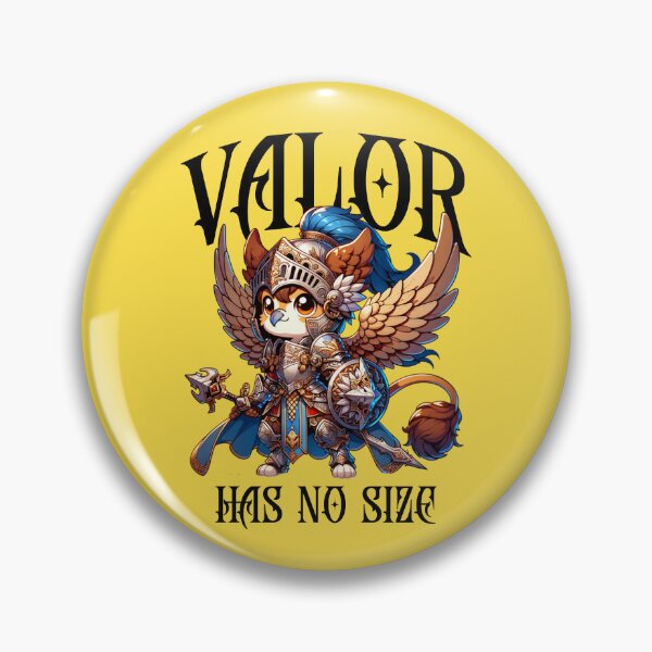 Item preview, Valor Has No Size Fantasy Bird Warrior | Cute Medieval Griffin Knight Design designed and sold by Sachie's Studio.