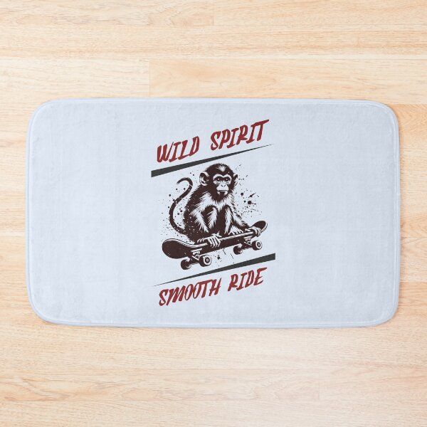 Item preview, Wild Spirit Smooth Ride Monkey Skateboard Design | Vintage Skater Animal Art designed and sold by Sachie's Studio.