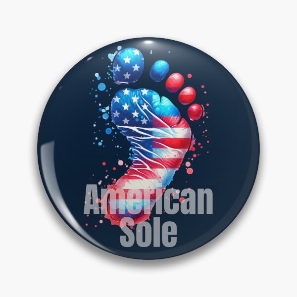 Item preview, American Sole Patriotic Footprint Design | USA Flag Podiatry Foot Art designed and sold by Sachie's Studio.