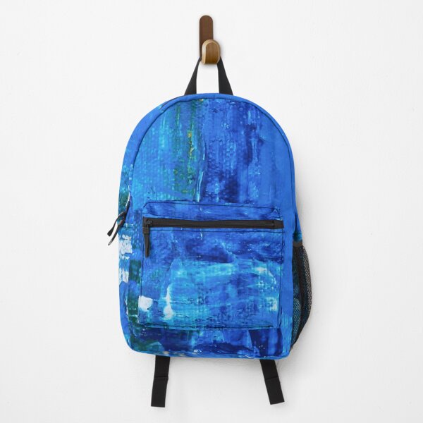 Item preview, Deep Sapphire Blue Abstract Squeegee Painting Texture designed and sold by L&L.