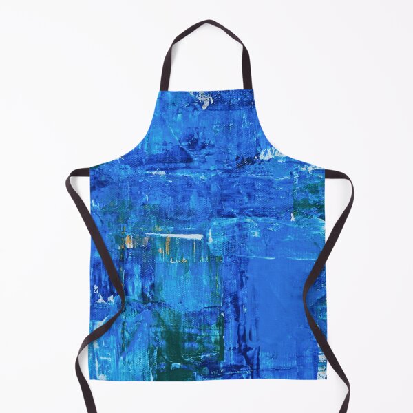 Item preview, Deep Sapphire Blue Abstract Squeegee Painting Texture designed and sold by L&L.