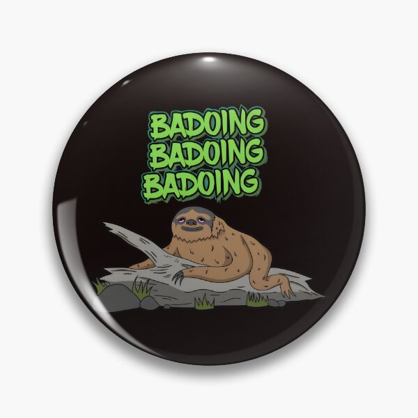 Item preview, BADOING Sloth on Log Cartoon designed and sold by DotDedi.