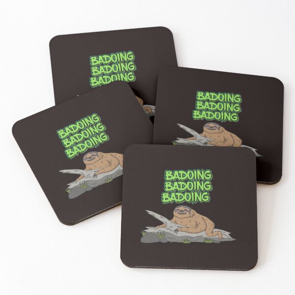 Item preview, BADOING Sloth on Log Cartoon designed and sold by DotDedi.