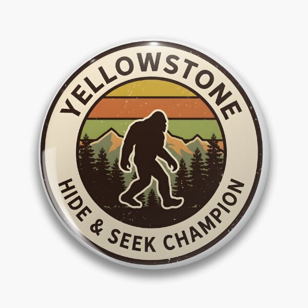 Item preview, Yellowstone Hide and Seek Champion Bigfoot Vintage Patch designed and sold by FunkPrint.