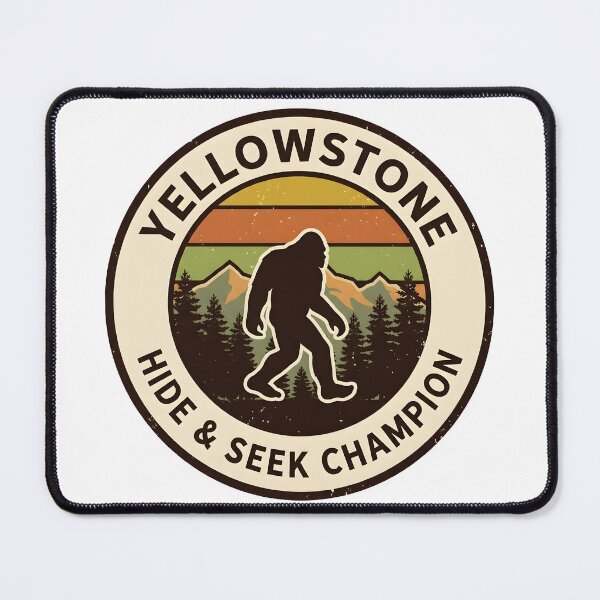 Item preview, Yellowstone Hide and Seek Champion Bigfoot Vintage Patch designed and sold by FunkPrint.
