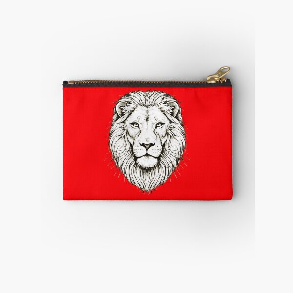 Item preview, Majestic Lion Face – Detailed Black and White Pencil Sketch Art Print designed and sold by NewGen-For-You.