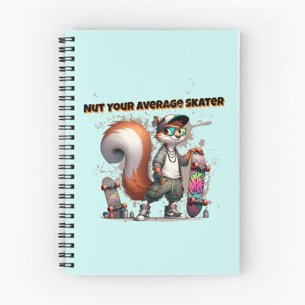 Item preview, Nut Your Average Skater – Cool Squirrel Skateboard Streetwear Design designed and sold by Sachie's Studio.
