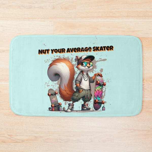 Item preview, Nut Your Average Skater – Cool Squirrel Skateboard Streetwear Design designed and sold by Sachie's Studio.