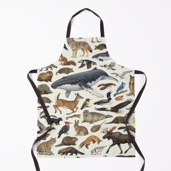 Item preview, Animals of Maine Retro Style Identification Chart designed and sold by kakarikihill.