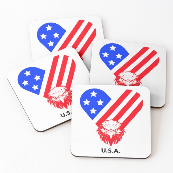 Item preview, USA Independence Day Heart Flag designed and sold by ZenfiniteDesign.