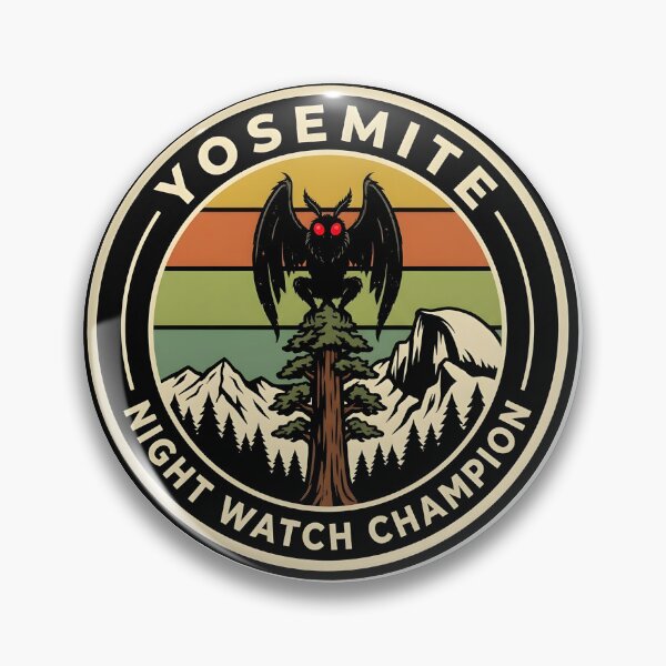 Item preview, Yosemite Night Watch Champion Mothman Vintage Patch designed and sold by FunkPrint.