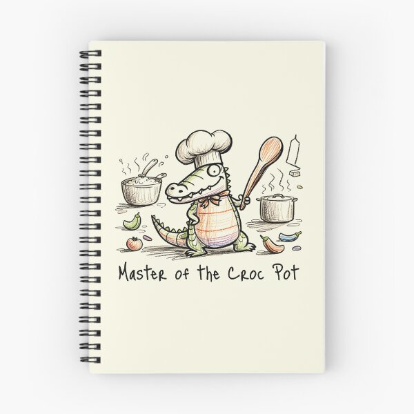 Item preview, Master of the Croc Pot Funny Alligator Chef | Cute Crocodile Cooking Cartoon Design designed and sold by Sachie's Studio.