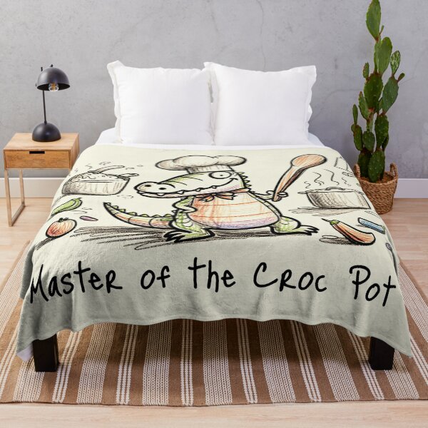 Item preview, Master of the Croc Pot Funny Alligator Chef | Cute Crocodile Cooking Cartoon Design designed and sold by Sachie's Studio.