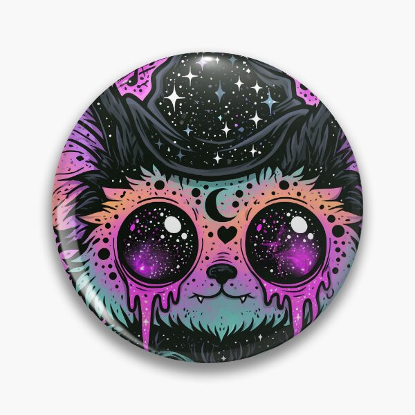 Item preview, Galaxy Witch Cat Psychedelic Spooky Familiar Art designed and sold by DonaldWaltersxx.